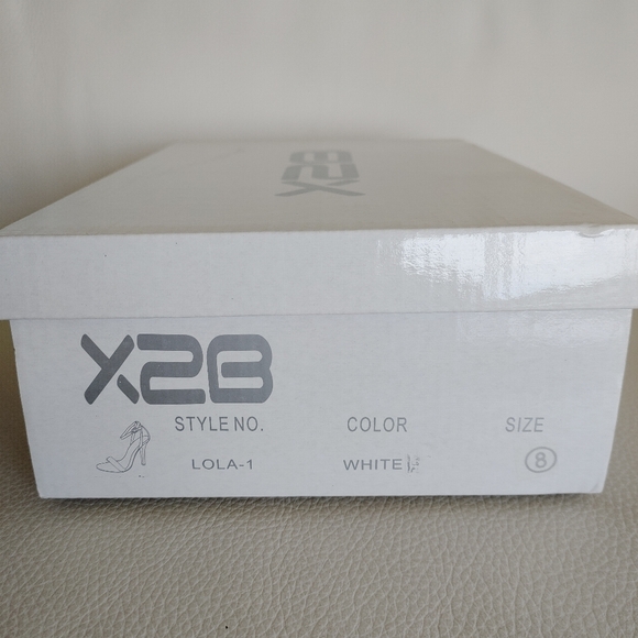 X2B Lola-1 High Heel Sandals - White - Size 8 - Picture 7 of 7